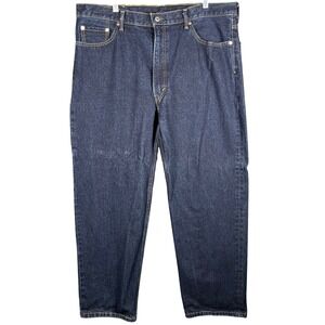 Levi's 550 Relaxed Fit Jeans Mens‎ 42 Dark Wash Indigo Tapered Leg Denim